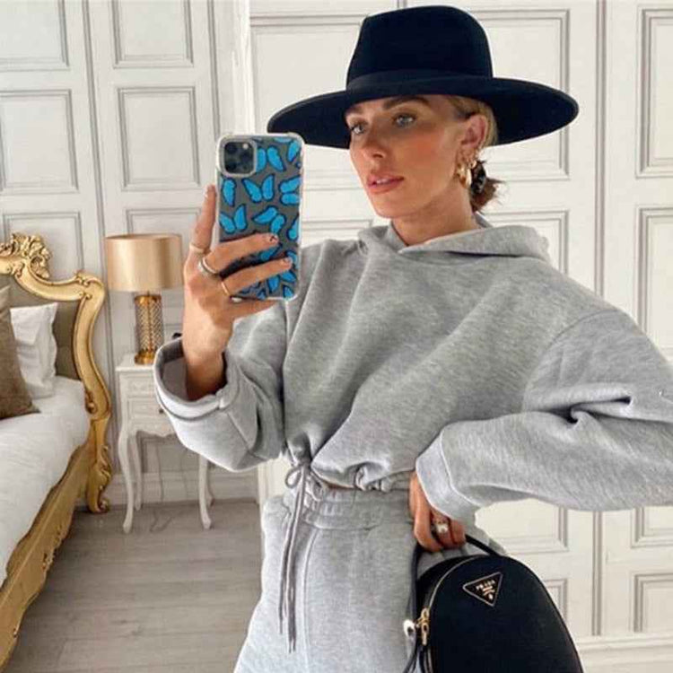 Women’s Long Sleeve Sweatsuit Set – Casual Two-Piece Outfit