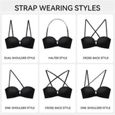 Convertible Strapless Push Up Bra