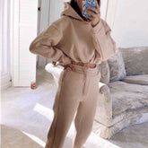 Women’s Long Sleeve Sweatsuit Set – Casual Two-Piece Outfit