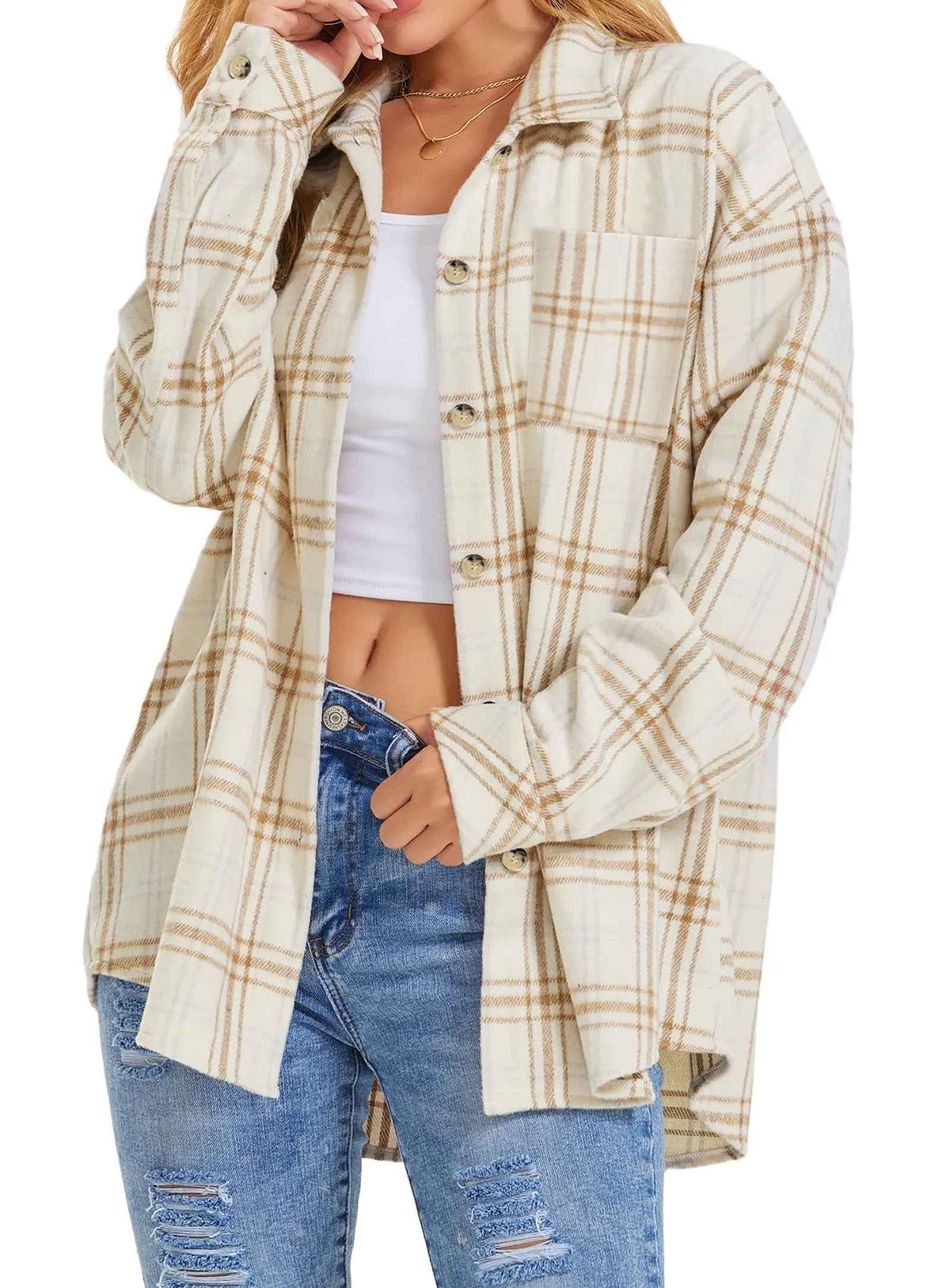 Womens Plaid Shirts – Relaxed Button-Down Layer
