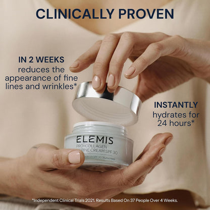 ELEMIS Pro-Collagen Marine Cream SPF 30, Lightweight Anti-Wrinkle Daily Facial Moisturizer