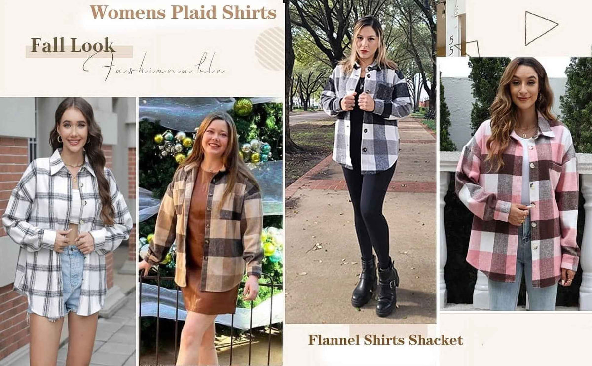 Womens Plaid Shirts – Relaxed Button-Down Layer