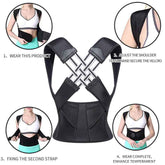 Adjustable Posture Corrector Support Brace – Comfortable Back Support