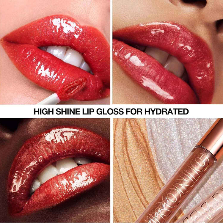Glitter Lip Gloss Plumper For Women – Glossy, Comfortable Shine