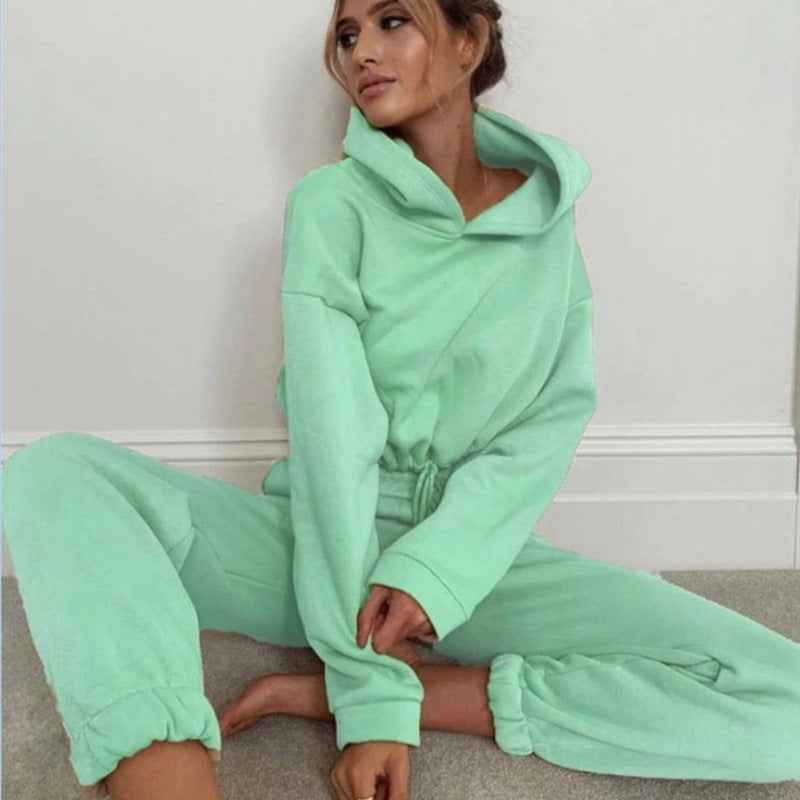 Women’s Long Sleeve Sweatsuit Set – Casual Two-Piece Outfit