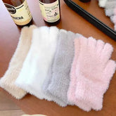 Women’s Plush Winter Gloves – Soft, Warm & Cozy