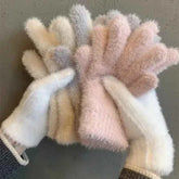 Women’s Plush Winter Gloves – Soft, Warm & Cozy