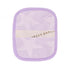 Reusable Makeup Remover Towels in various colors and patterns arranged neatly for visual appeal.